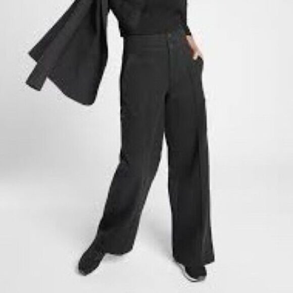 ATHLETA VENICE CHARCOAL HEATHERED wide Leg CARGO PANT Sz 4 - Picture 5 of 10